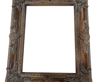 2.95"Wide Ornate Frame,Vintage Gothic Wall Picture Frame,Antique Aged Baroque Frames,Wall Art Decor Canvas Painting Frame,Personalized Gifts