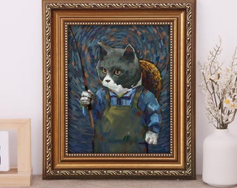 Custom picture frame vintage brown, Wall Hanging canvas frame, Vintage picture frame, A4 picture frame, Plexiglass & Backing, Christmas gift