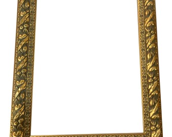 Custom Ornate Wood Picture Frame, Antique Gold Frame, All Size, 8x10 11x14 12x16 16x20 Painting Frame, Farmhouse Decor, Frames for Wall Art