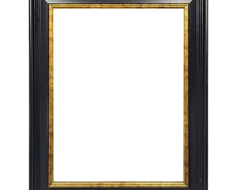 Custom order-Luxury Vintage Resin Black Gold Frame, Canvas Frame, Portrait Frame, Custom Picture Frame, Custom Frame, Oil Painting Frame