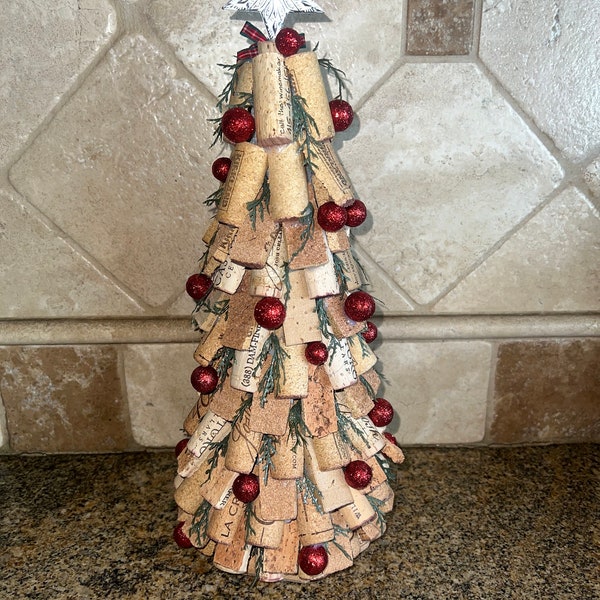 Cork Christmas Tree Decoration / Gift