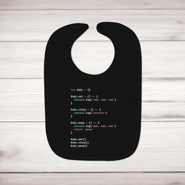 Javascript Coding Baby Bib