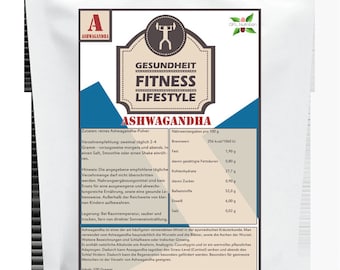 100 g de ashwagandha orgánica en polvo