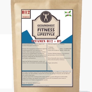 30 tablets of vitamin B12 + B9