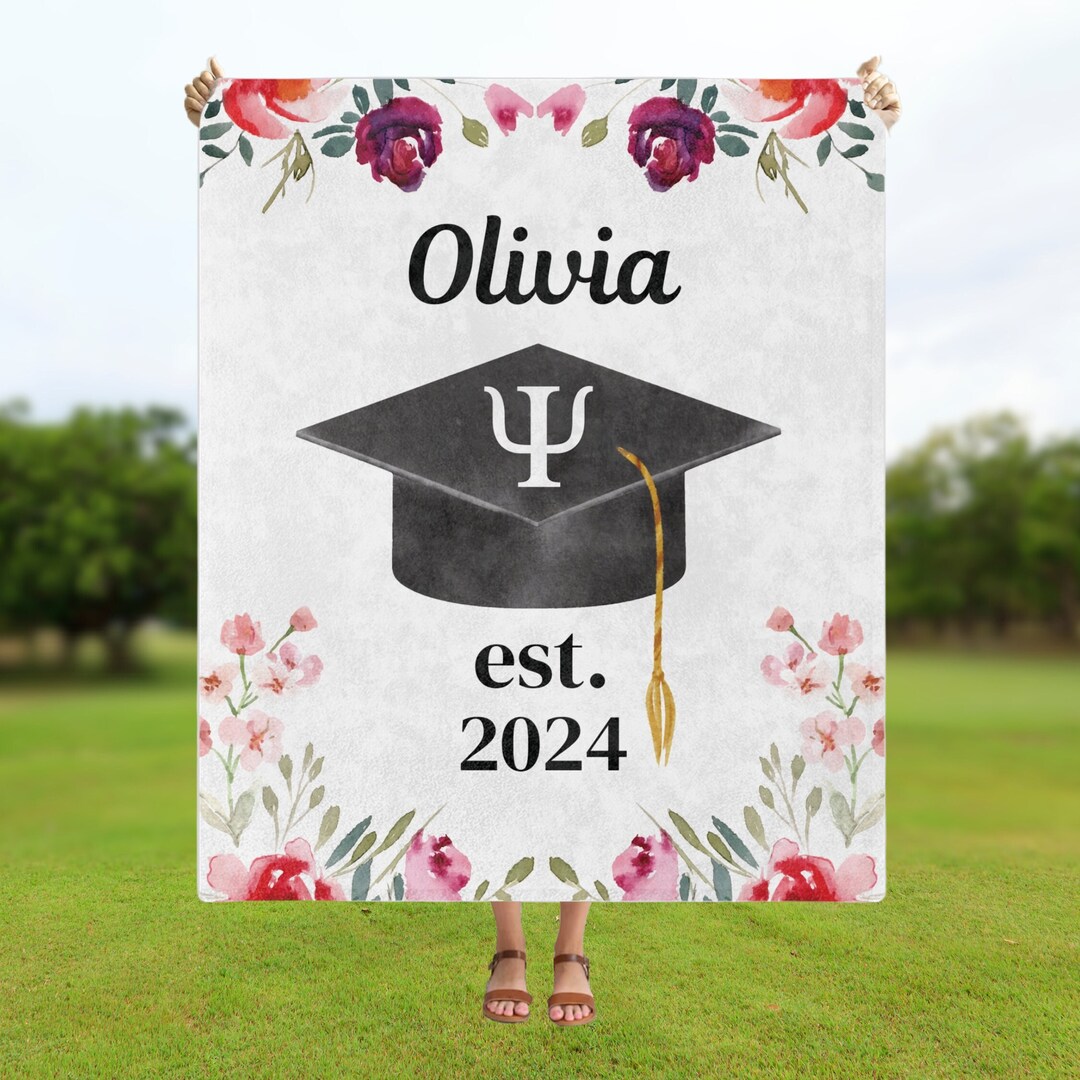 Psychology Graduation Gift Blanket, Psychology Student, Psychologist