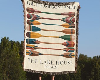 Lakehouse Decor Personalized Throw Lake House Gifts House Warming Gift for Couples Lakehouse Decoration Housewarming Blanket New Home Owner