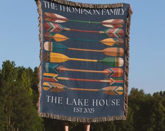 Lakehouse Decor Personalized Throw Lake House Gifts House Warming Gift for Couples Lakehouse Decoration Housewarming Blanket New Home Owner