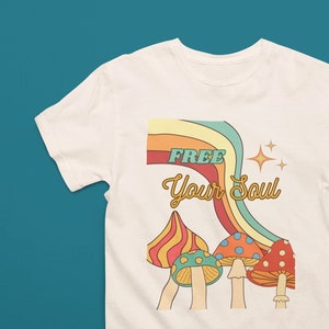 Magic Mushrooms T-Shirt - Free your soul - Motivational quote shirt