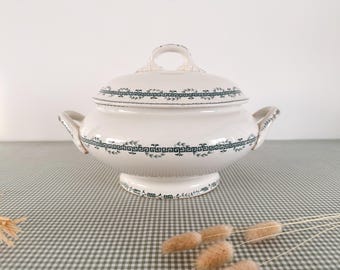 Ironstone tureen, Austerlitz pattern, Gien, circa 1920