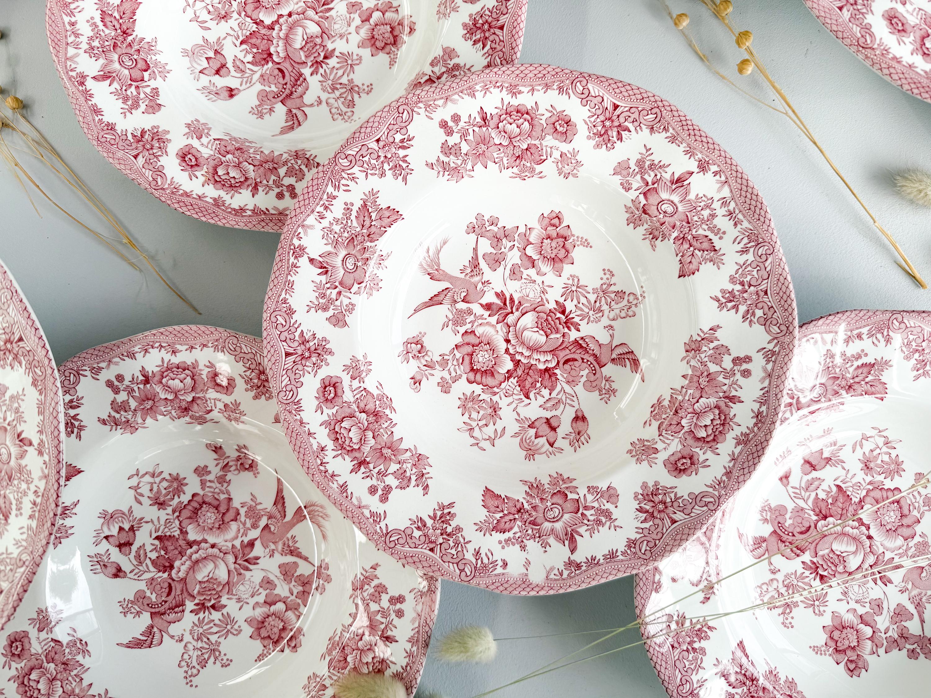 Lot De 4 Assiettes Plates Et 6 Assiettes Creuses En Faïence De La Et 6 Assiettes Creuses Faiences De Longchamp 90237207