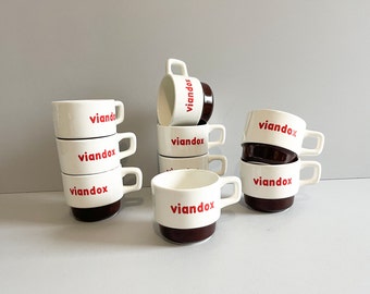 VIANDOX advertising mugs from the 50s/60s