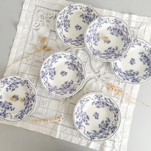 6 ironstone soup plates, Epine de Sarreguemines model, Circa 1900