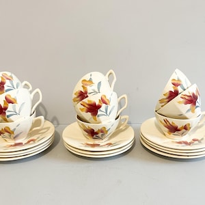 Complete 10-cup coffee service, Digoin Sarreguemines, circa 1930