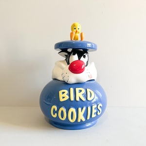ヴィンテージ　限定品　シルベスター＆トゥイーティー クッキージャー　1998 ヴィンテージ 限定品 シルベスター＆トゥイーティー クッキー