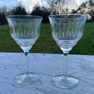 6 large water glasses + 2 crystal wine glasses from Villeroy & Boch