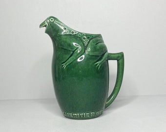 Authentic and old L'Héritier Guyot advertising pitcher, early 20th century