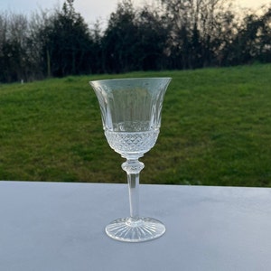 Large cut crystal water glass, Tommy Saint Louis model