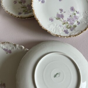 Service à crème en porcelaine fine de Limoges, début 20ème image 7