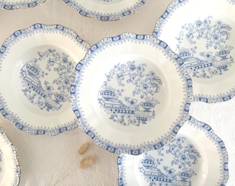 6 porcelain soup plates, Seltmann Weiden, Bavaria, circa 1960