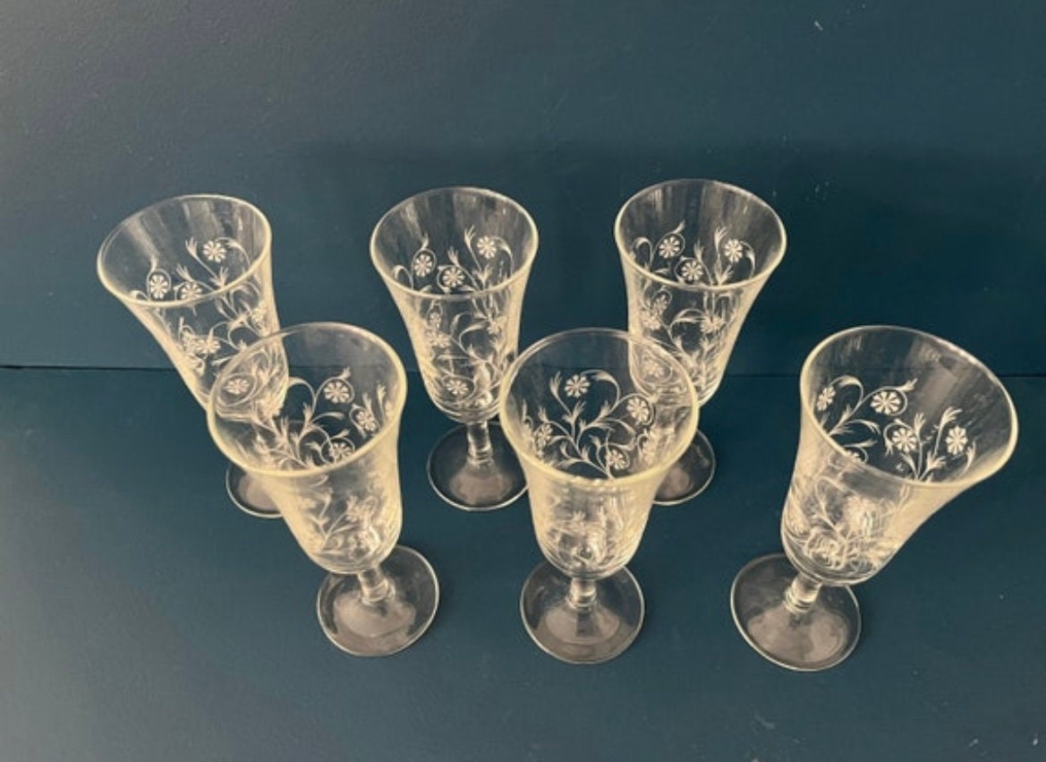 6 Champagne Flutes From the 1950s Etsy