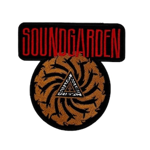 Soundgarden Aufnäher – Badmotorfinger Patch (9,5 × 9,5 cm) zum Aufbügeln
