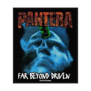 Pantera Patch – Official Licensed – Far Beyond Driven – Woven Sew-On Patch – 10,5 x 8,5 cm