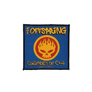 Official The Offspring Patch | "Conspiracy Of One" Woven Sew-On Applique | Punk Rock Merch | 10 x 10 cm