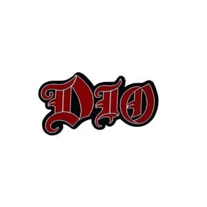 Official Dio Patch | Logo Cut Out Woven Sew-On Applique | Heavy Metal Merch | Official Licensed 9 x 5 cm