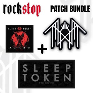 Sleep Token 3-Piece Patch Bundle – Sigil Cut-Out, Classic Logo & Take Me Back To Eden Patches | Set for Battle Jacket and Backpack