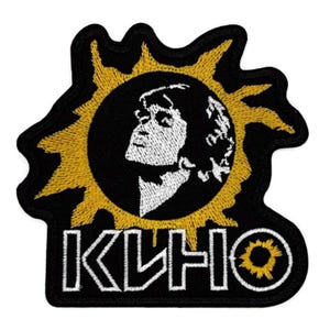 Patch KINO ca. 10 cm – Viktor Tsoi "Zvezda po imeni Solntse" – Toppa Rock Sovietico Кино - Виктор Цой