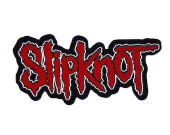 Parche de Slipknot: parche con el logotipo recortado (10 × 4 cm)