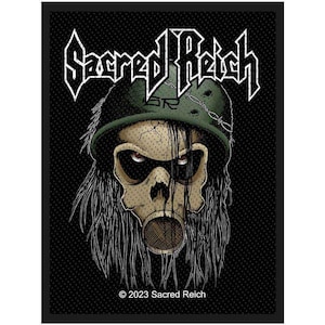 Sacred Reich Patch – 10 x 7 cm – Geweven Patch – Thrash Metal Cult Band