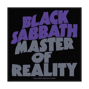 Official Black Sabbath Patch | "Master Of Reality" Woven Sew-On Applique | Doom Metal Band Merch | 10 x 10 cm