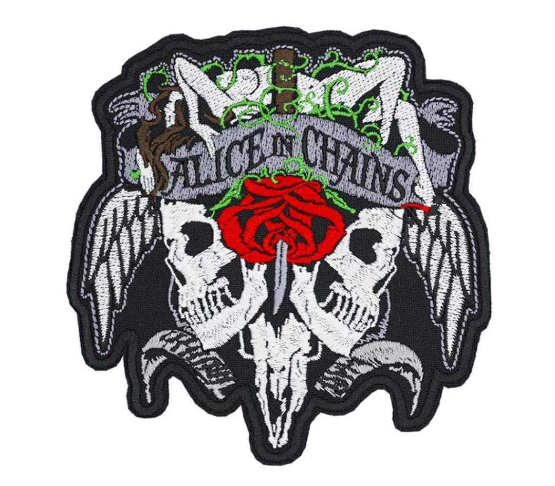 Alice in Chains Band Patch 12.5 X 12.5 Cm Grunge 90s Accessoire Gift