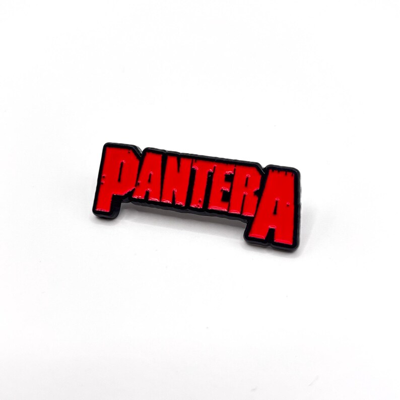 Pantera Pin – Red Logo Design (44 mm) – Official Enamel Band Badge - Etsy