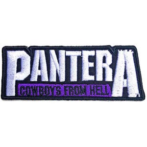 Pantera Patch – Cowboys from Hell Logo (9.5 × 4 cm) – Iron-On Groove Metal Patch