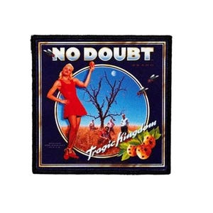Official No Doubt Patch | "Tragic Kingdom" Album Cover Printed Applique | Iron-On Ska Punk Merch 9,5 x 9,5 cm