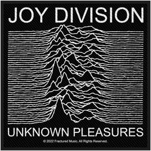 Joy Division Aufnäher – Unknown Pleasures – 10 x 10 cm – Gewebter Patch – Post-Punk Klassiker