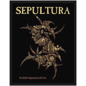 Official Sepultura Patch | Discography Album Artwork Woven Sew-On Applique | Death Metal Merch | 10 x 8 cm