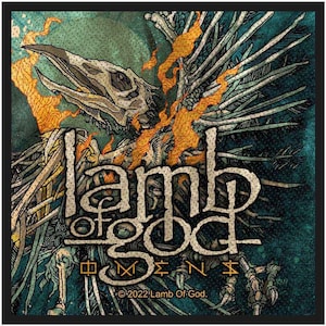 Lamb of God Aufnäher - OMENS Album Patch 9,5x10 cm zum Annähen Metal