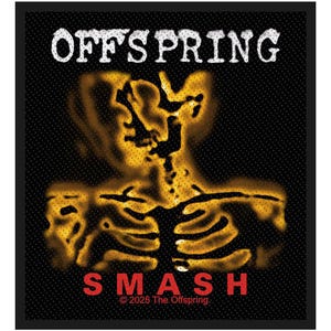 The Offspring Patch - SMASH Album Woven Patch 10 x 8.5 cm Sew-On Punk Rock