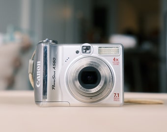 Canon PowerShot A560 fotocamera digitale vintage Y2K retro fotocamera digitale CCD
