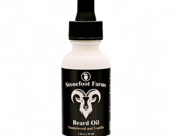 Sandalwood Vanilla Beard Oil, Natural Conditioner