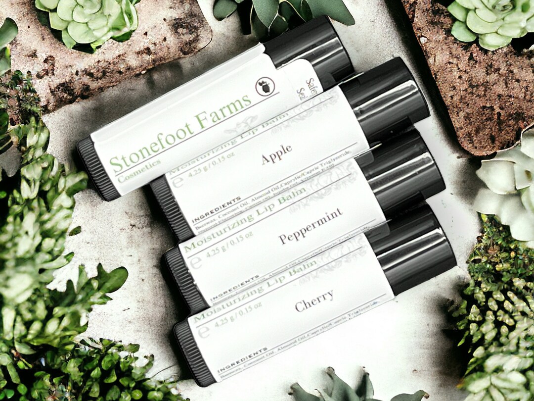 All Natural Lip Balm Handmade Lip Care, Moisturizer for Dry Lips ...