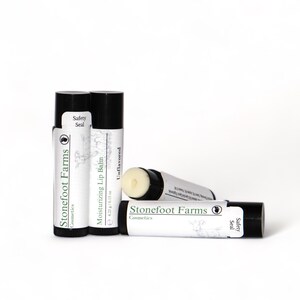 Nourishing Lip Balm - Cherry, Apple, Peppermint - Organic & Unflavored Options - Gift for Him or Her