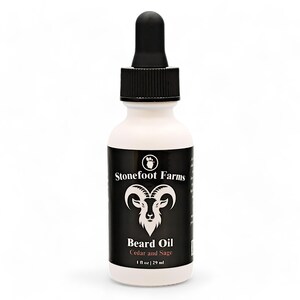 Beard Oil for Men, Cedar and Sage Scented Beard Conditioner, Men&#39;s Gift for Him, Beard Growth Oil, Groomsman Gift