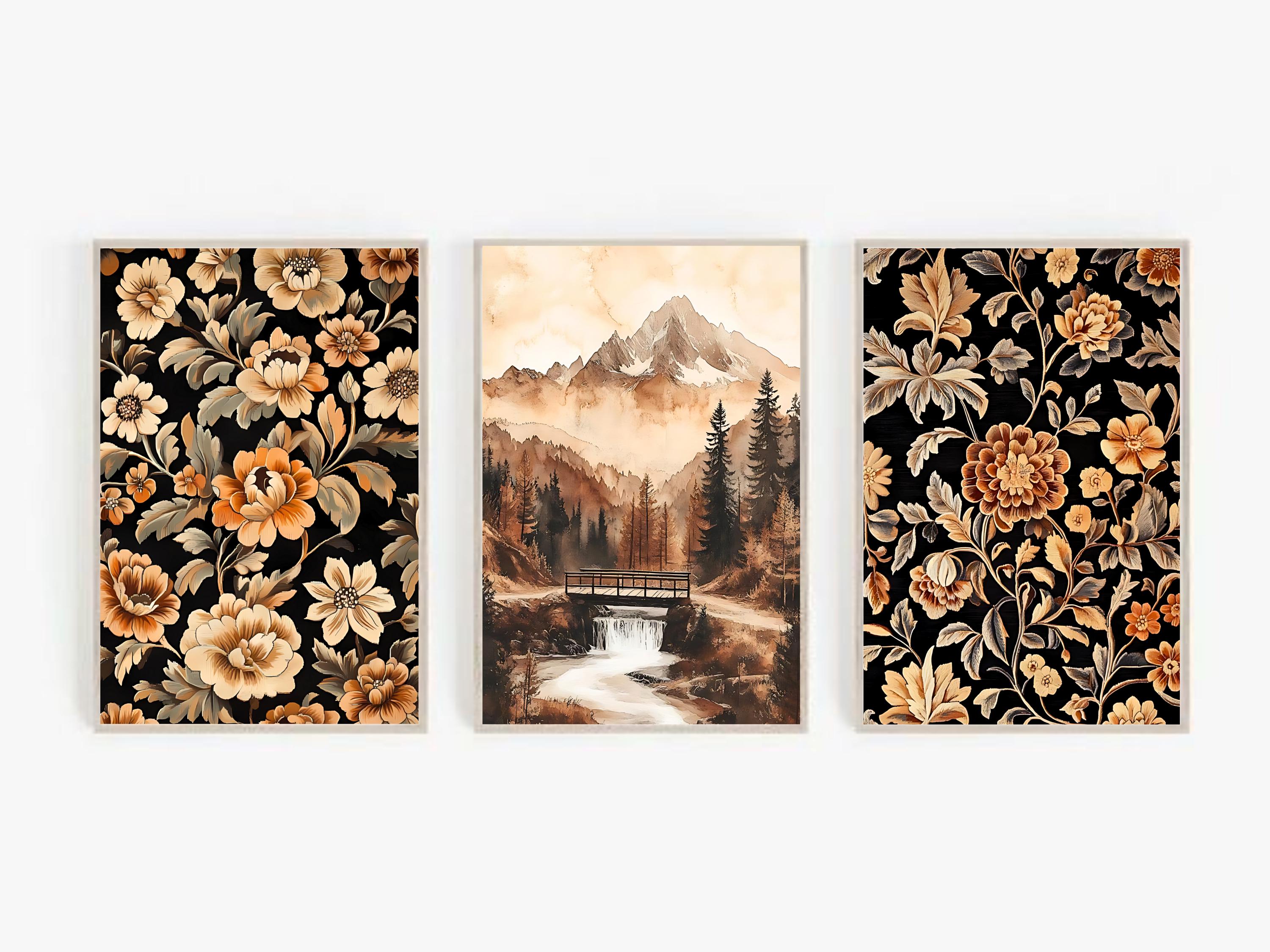 Vintage Autumn Gallery Wall Art Set: Rustic Fall Decor (digital Prints ...