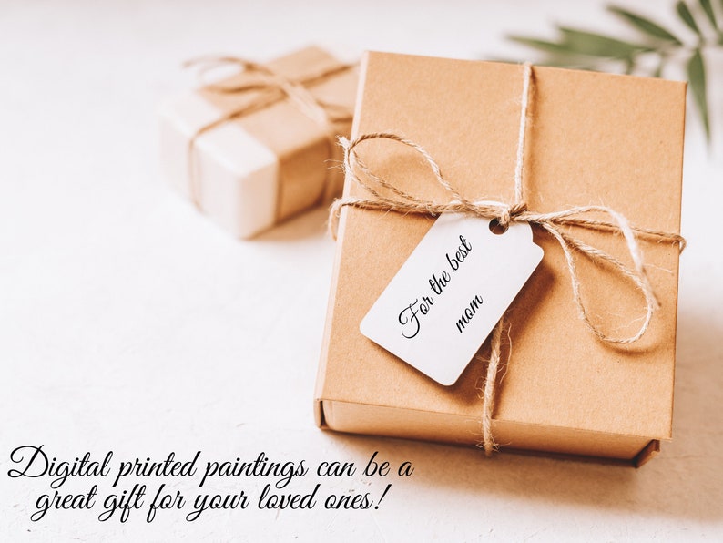 May include: A brown gift box tied with twine and a white gift tag that reads "For the best mom".