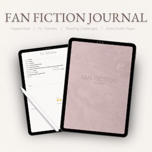Fan Fiction Reading Journal | Digital Journal | iPad Planner | Fan Fiction Tracker | Digital Notebook | Reading Log | GoodNotes Journal