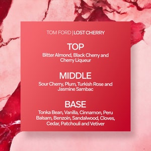 TOM FORD Lost Cherry 1ml 2ml 5ml 10ml Sample Fruity Sweet Unisex Fragrance Practical scent sample image 2